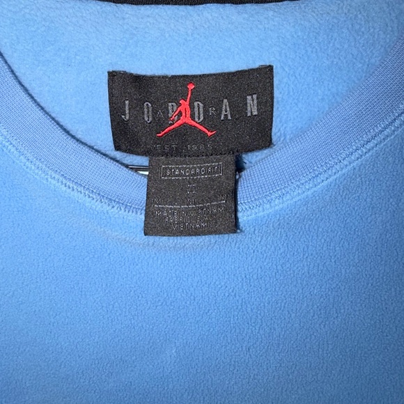 Jordan Brand Men’s Carolina Blue NC Tarheels Sideline Coaches Fleece Medium - Picture 3 of 4